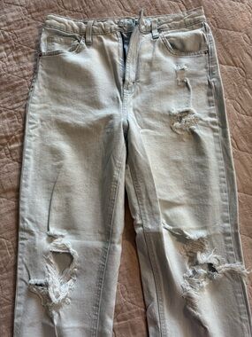 wild fable Light Wash Distressed Straight-Leg Jeans